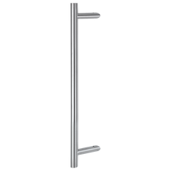 Cranked T Bar Pull Handle Back-Back Fixings for Glass Doors
