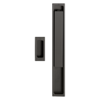 Aluminium Flat Lift/Slide Handle Set For Patio Doors, Exterior With Recessed Pull