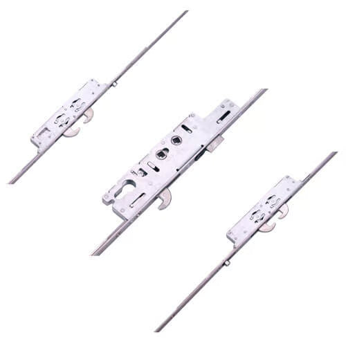Duplex Latch 5 Hook 2 Roller Double Spindle Multipoint Door Lock