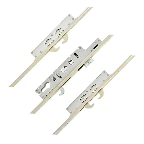 Duplex Latch 5 Hook Bifold Multipoint Door Lock for Alutek & Cortizo Doors Option 2 (top hook to spindle = 733mm)