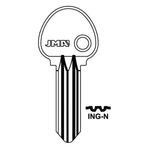 ING-N Cylinder Key Blank