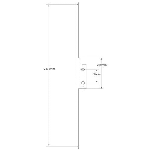 French Door Passive Multipoint Door Lock