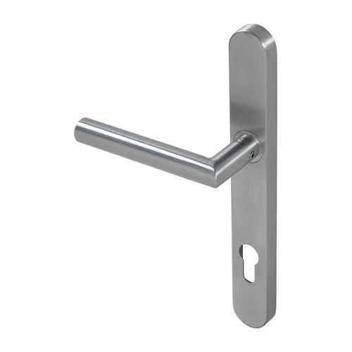 Group KM078C BLU Mitre Sprung Lever Door Handle (LEAD TIME: 2-3 DAYS)