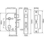 L2249 Euro Mortice Sashlock