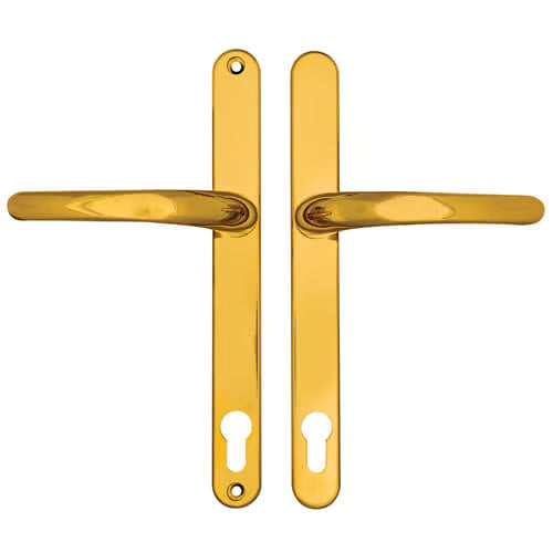 Lever Lever UPVC Multipoint Door Handles - 117mm PZ Sprung 237mm Screw Centres