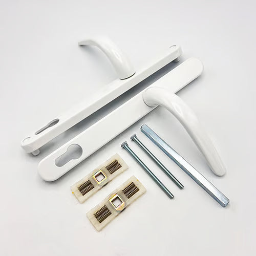 Lever Lever UPVC Multipoint Door Handles - 117mm PZ Sprung 237mm Screw Centres