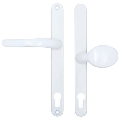 Lever Moveable Pad UPVC Multipoint Door Handles - 117mm/86mm PZ Sprung 237mm Screw Centres