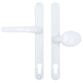 Lever Moveable Pad UPVC Multipoint Door Handles - 117mm/86mm PZ Sprung 237mm Screw Centres