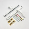 Lever Moveable Pad UPVC Multipoint Door Handles - 117mm/86mm PZ Sprung 237mm Screw Centres