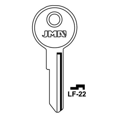 LF-22 Cylinder Key Blank