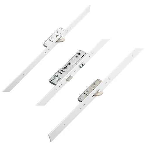Latch Deadbolt 2 Hooks Flat 44mm Faceplate Double Spindle Multipoint Door Lock