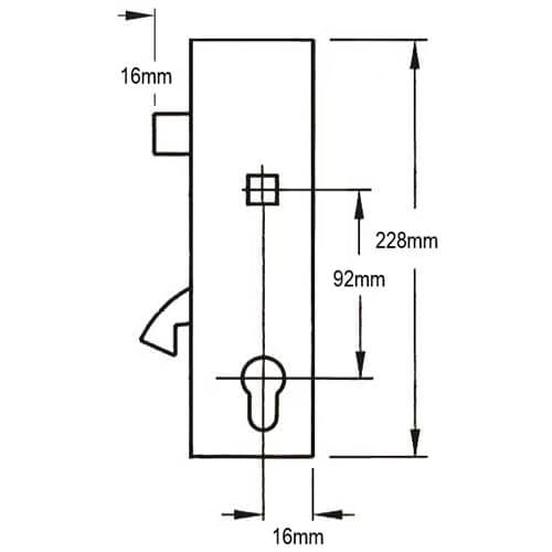Hookbolt Genuine Multipoint Gearbox - Lift Lever