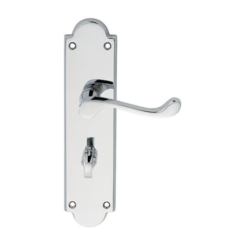 Scroll Lever On Shaped Plate Furniture