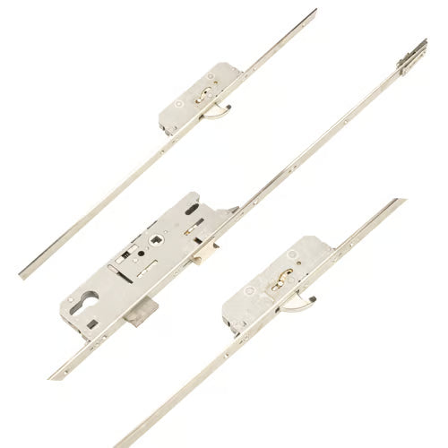 2 Part Lock Latch Deadbolt 2 Hooks Lift Lever Multipoint Door Lock