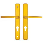 Frankfurt Lever Lever UPVC Multipoint Door Handles - 70mm PZ Unsprung 200mm Screw Centres