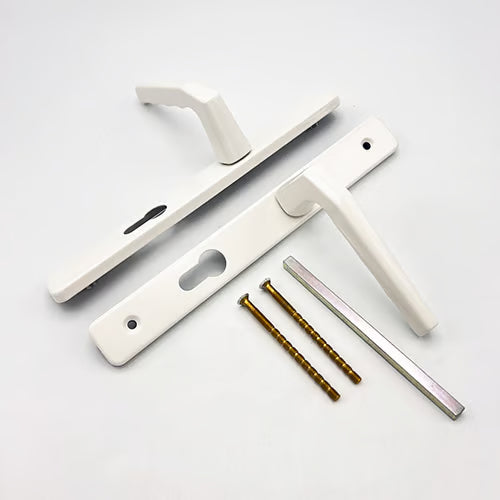Frankfurt Lever Lever UPVC Multipoint Door Handles - 70mm PZ Unsprung 200mm Screw Centres