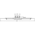 Inline Window Espagnolette - 20mm Backset Mushroom Cams