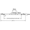 Offset Single Track Window Espag 25mm Backset