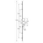 Latch Deadbolt 4 Mushrooms Lift Lever Multipoint Door Lock