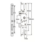 GTS MK3 Latch & Dead Bolt Genuine Multipoint Gearbox - Lift Lever