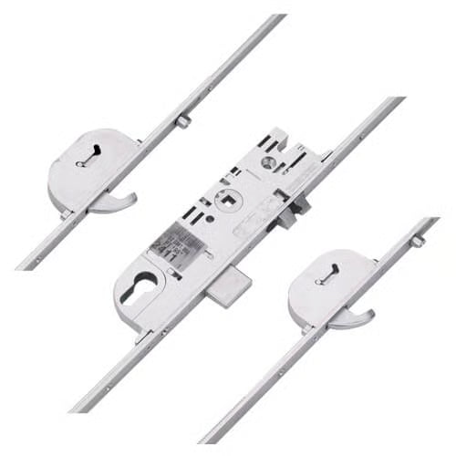 C-TS Latch Deadbolt 2 Rollers 2 Hooks Multipoint Door Lock - Master French Door Lock Section