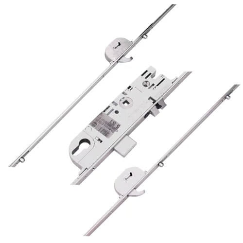 C-TS Latch Deadbolt 4 Rollers 2 Hooks Split Spindle Multipoint Door Lock
