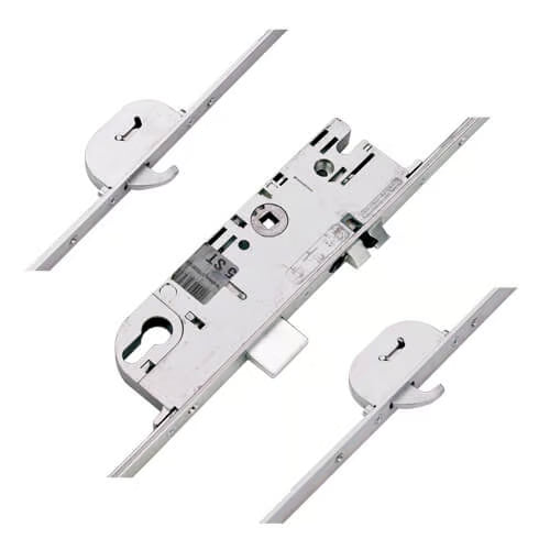 C-TS Latch Deadbolt 2 Hooks Split Spindle Multipoint Door Lock