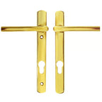 Straight Lever Lever UPVC Multipoint Door Handles - 92mm PZ Unsprung 122mm Screw Centres