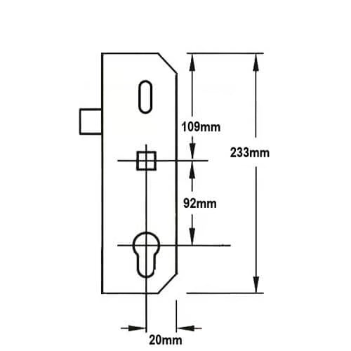 Copy Multipoint Gearbox - Latch Only Version - Lift Lever