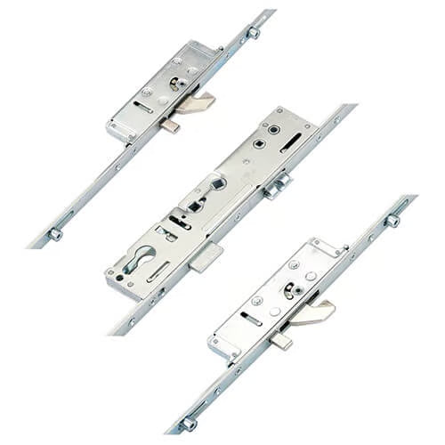 Latch Deadbolt 2 Hooks 2 Anti Lift Pins 4 Rollers Double Spindle Multipoint Door Lock