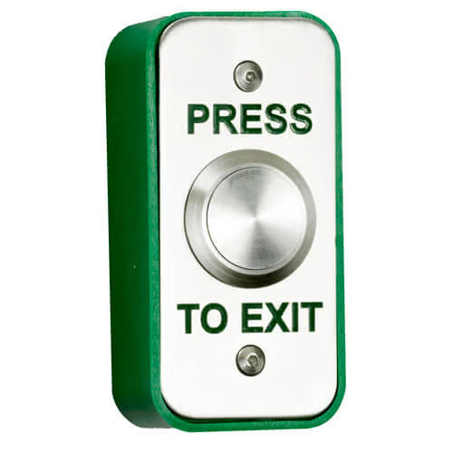 Stainless Steel Narrow Exit Button Surface or Flush mounted