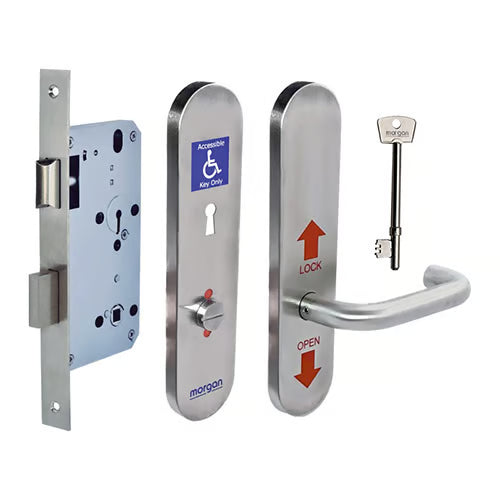 NKS DIN Style Reversible Disabled Bathroom Lockset