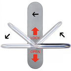 NKS DIN Style Reversible Disabled Bathroom Lockset