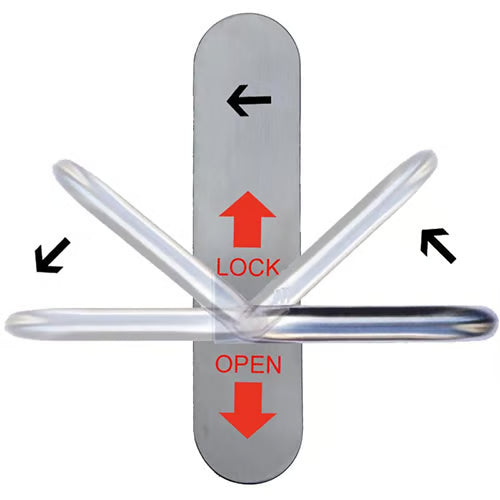 NKS DIN Style Reversible Disabled Bathroom Lockset