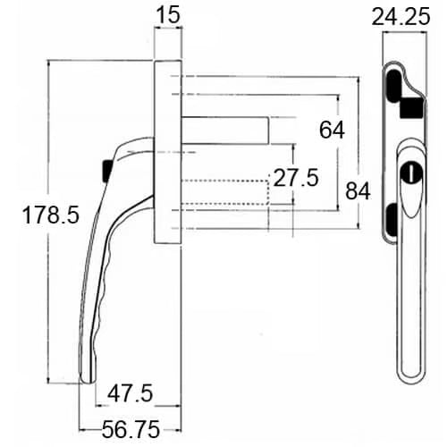 Odyssey Locking Window Espag Blade Handle