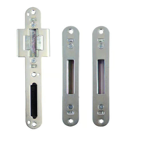 Composite Latch Deadbolt and Hook Keep Set