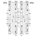 UPVC 2 Rollers Hookbolt Keep Set