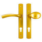 Palladio Lever Fixed Pad UPVC Multipoint Door Handles - 92mm PZ Unsprung 215mm Screw Centres