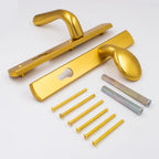 Palladio Lever Fixed Pad UPVC Multipoint Door Handles - 92mm PZ Unsprung 215mm Screw Centres