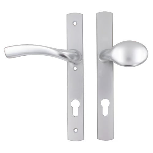 Palladio Lever Fixed Pad UPVC Multipoint Door Handles - 92mm PZ Unsprung 215mm Screw Centres