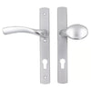 Palladio Lever Fixed Pad UPVC Multipoint Door Handles - 92mm PZ Unsprung 215mm Screw Centres