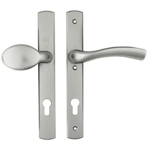 Palladio Lever Moveable Pad UPVC Multipoint Door Handles - 92mm PZ Unsprung 215mm Screw Centres