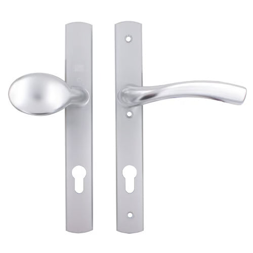 Palladio Lever Fixed Pad UPVC Multipoint Door Handles - 92mm PZ Unsprung 215mm Screw Centres