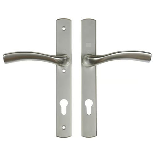 Palladio Lever Lever UPVC Multipoint Door Handles - 92mm PZ Unsprung 215mm Screw Centres