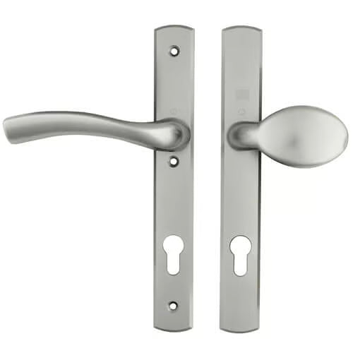 Palladio Lever Moveable Pad UPVC Multipoint Door Handles - 92mm PZ Unsprung 215mm Screw Centres