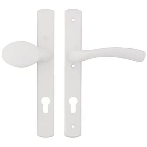 Palladio Lever Moveable Pad UPVC Multipoint Door Handles - 92mm PZ Unsprung 215mm Screw Centres
