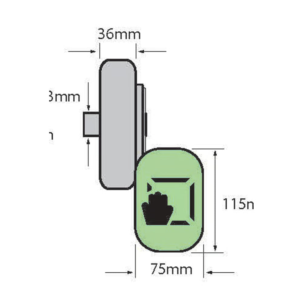 PH352 Single Point Push Pad Latch (LEAD TIME: 5-7 DAYS)