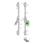 PH358 Three Point Push Pad Latch (LEAD TIME: 5-7 DAYS)