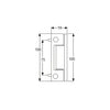 Neon Butt Hinge for UPVC Doors