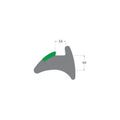 R3233 Green Wedge Gasket